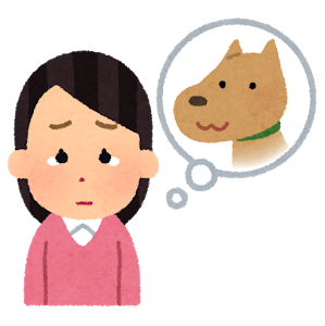 飼っていた犬が亡くなった